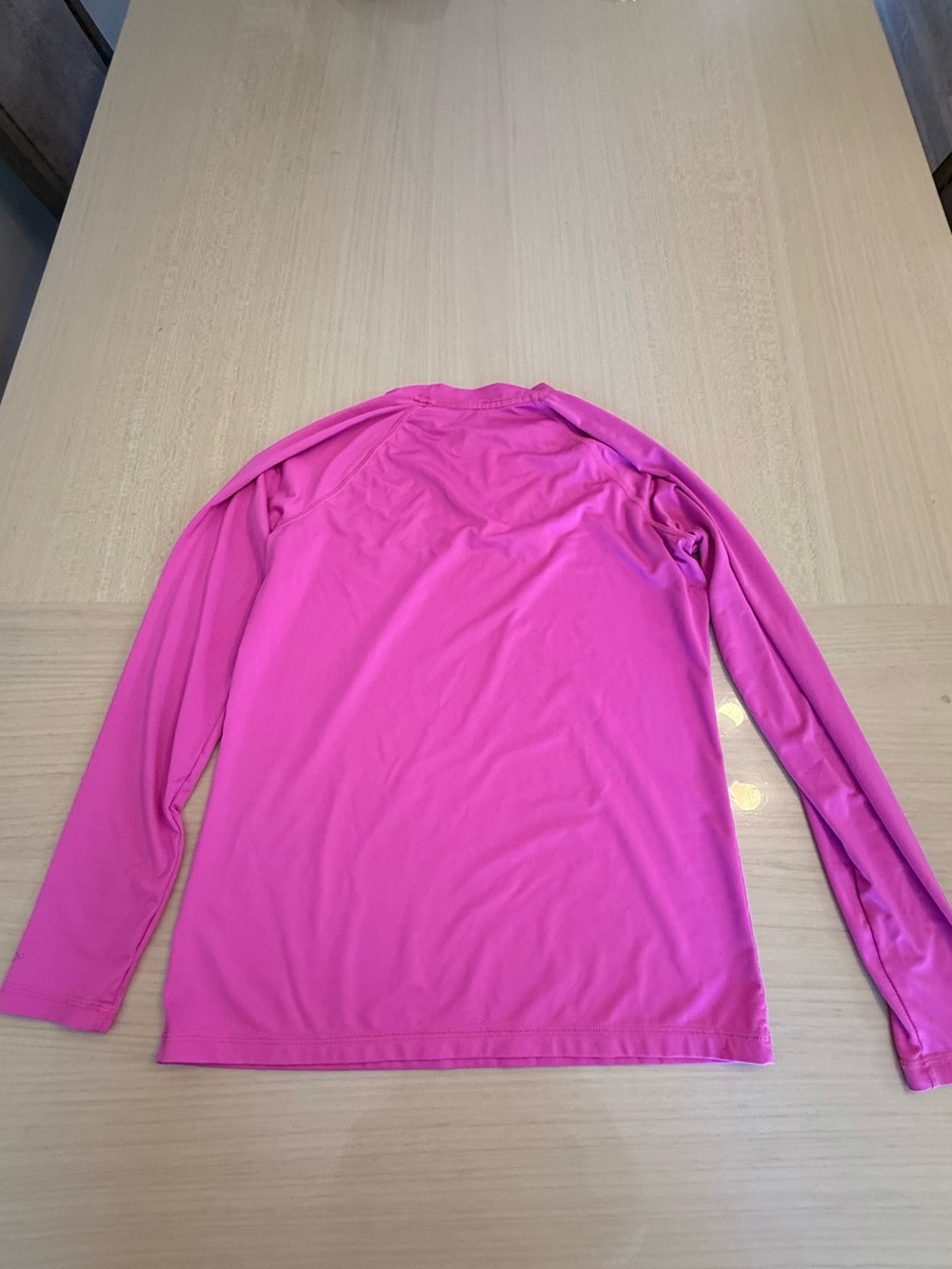 🩷 Nike Swim Dri-fit UPF 40 Women’s Hot Pink Long-Sleeve Top Surf Rashguard Golf - Picture 8 of 14